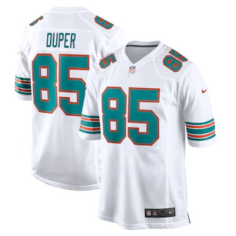 mens nike mark duper white miami dolphins retired player je